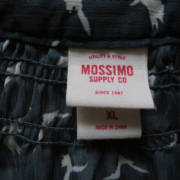 MOSSIMO Supply Co. Blouse Utility & Style Sheer 3/4 Sleeves Women’s Blouse XL - Picture 7 of 8